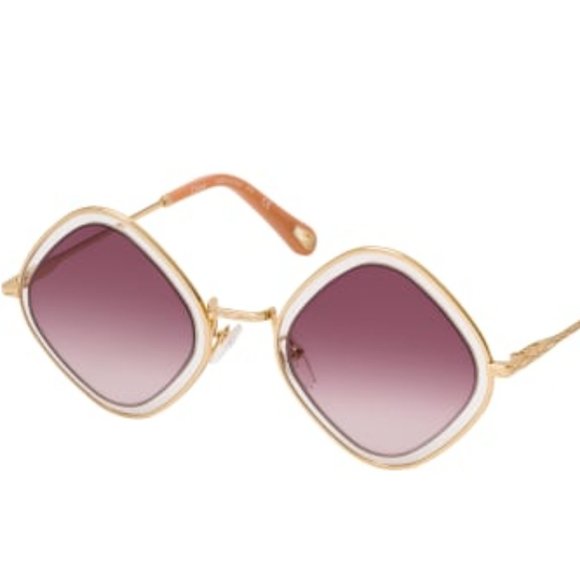 Chloe Mod Rectangle 55mm Sunglasses main image 8